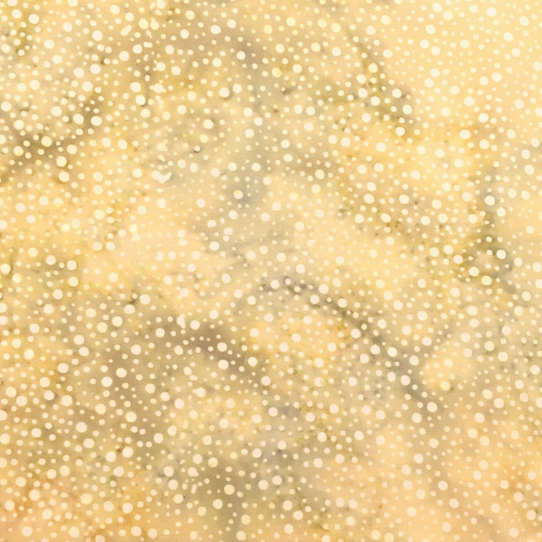Island Batik Fabric, By The Half Yard, 112250057, Dots-Brown Mushroom