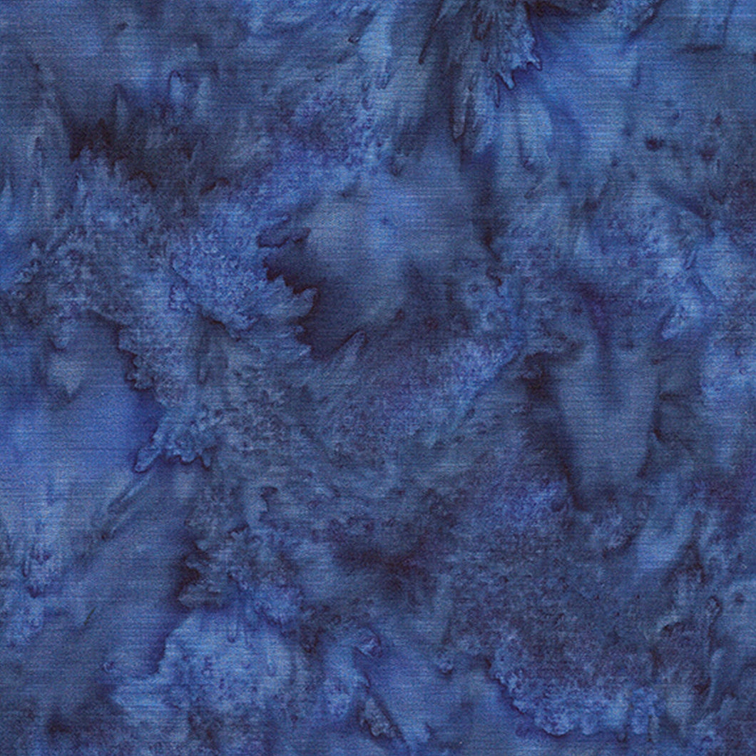 Island Batik Fabric, By The Half Yard, Brilliant Blues, Marine
