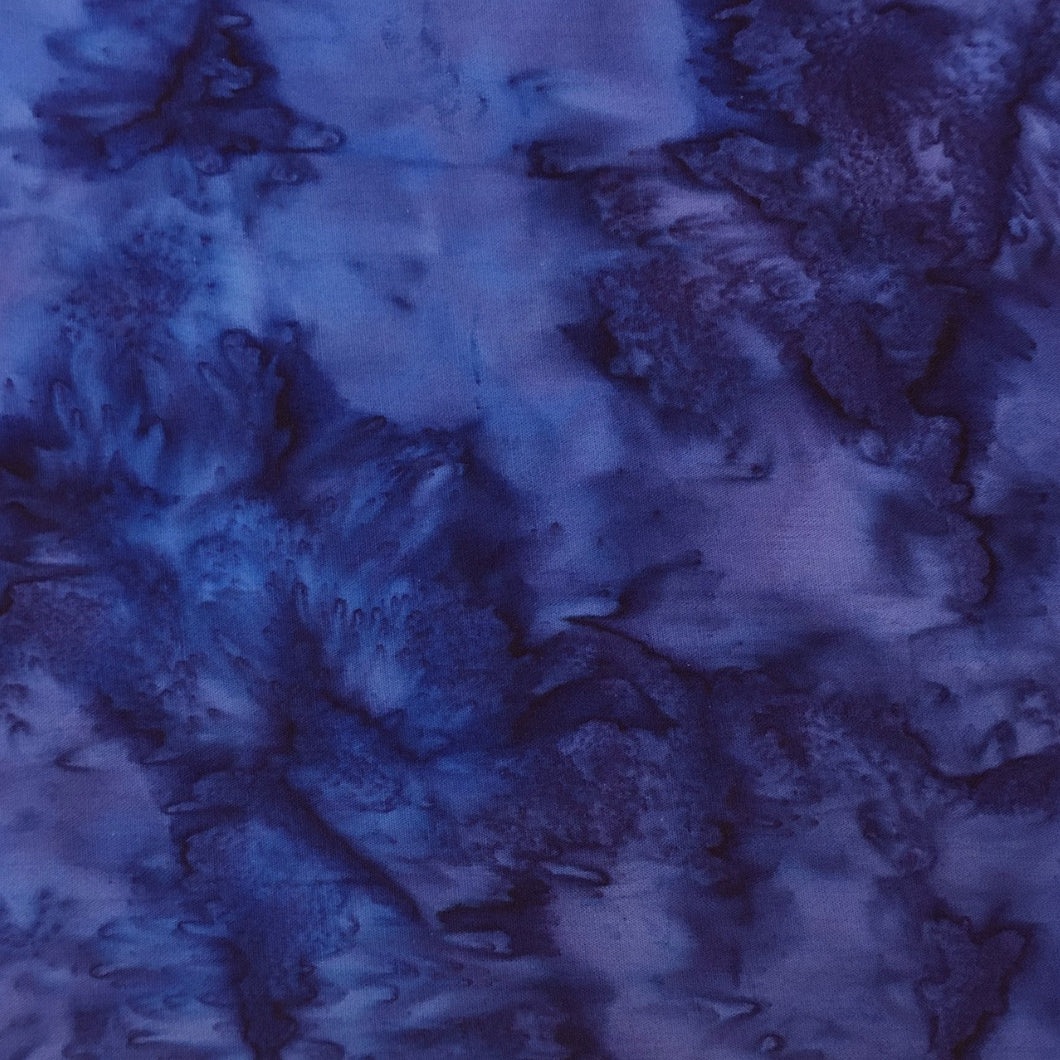 1895-424 Salvia, Hoffman Batik Fabric, blue, cotton batik fabric