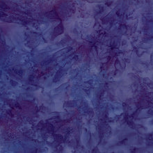 Load image into Gallery viewer, 1895-90 Iris, Hoffman Batik Fabric, blue purple, cotton batik fabric
