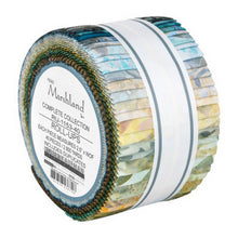 Load image into Gallery viewer, Kaufman Multicolor Batik Rollup Jelly Roll, RU-1153-40, Marshland
