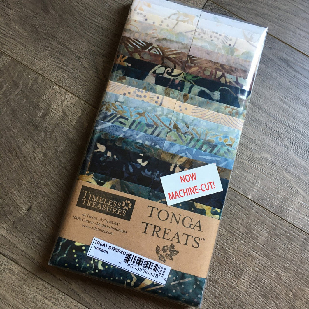 Timeless Treasures Tonga Treats Strip Pack, Harbor, Multicolored Rollup