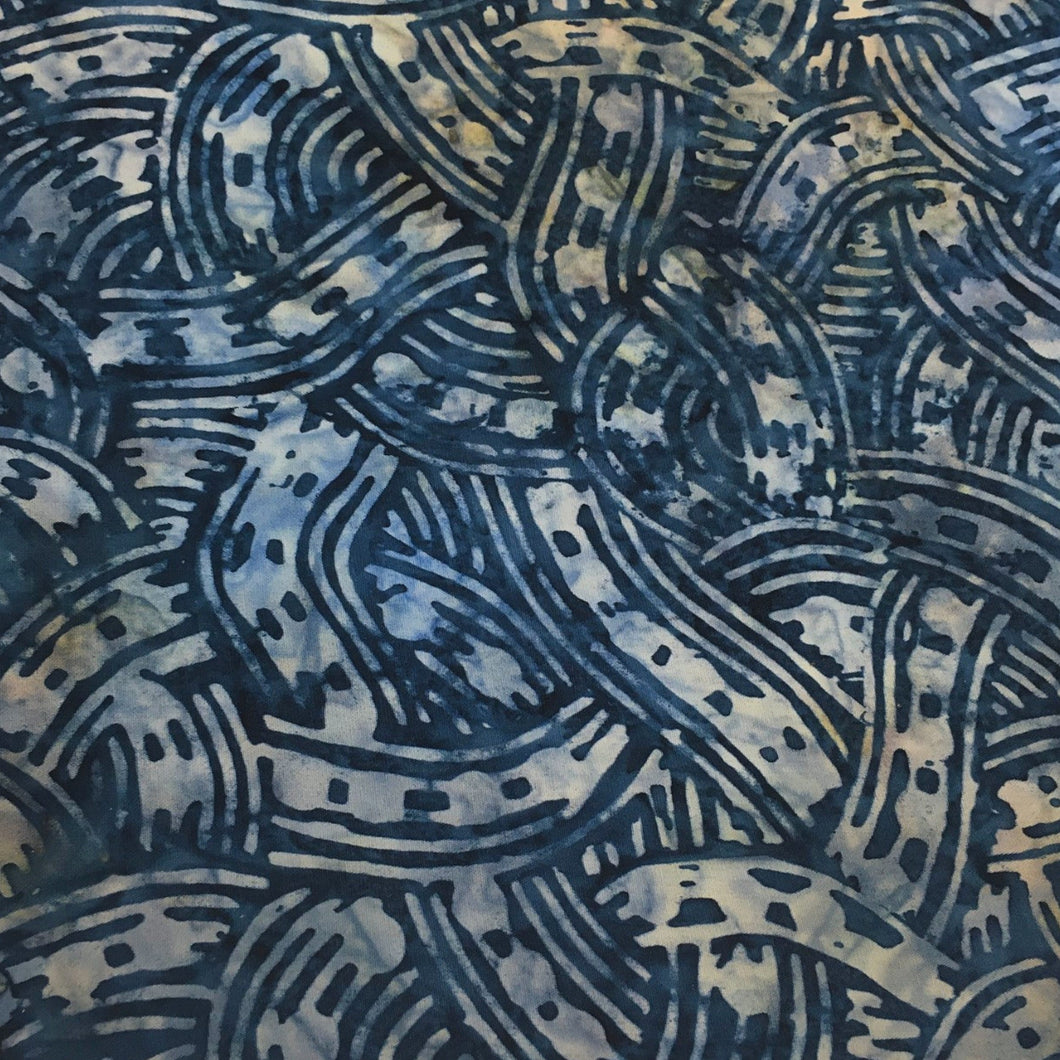 Timeless Treasures Tonga Batik Fabric, By The Half Yard, TONGA-B1603 Twilight