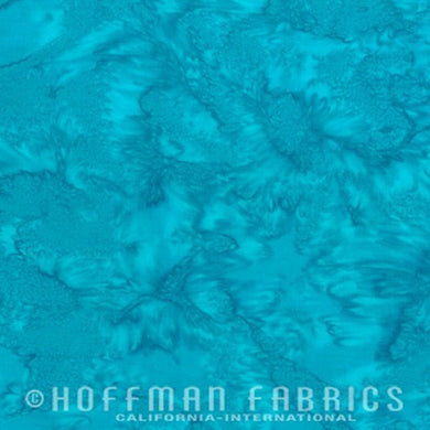 1895-443 Seasalt, Hoffman Batik Fabric, blue, teal, cotton batik fabric