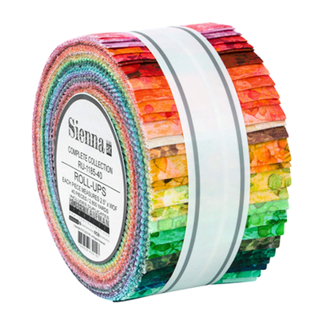 Kaufman Print Rollup Jelly Roll, RU-1185-40, Sienna