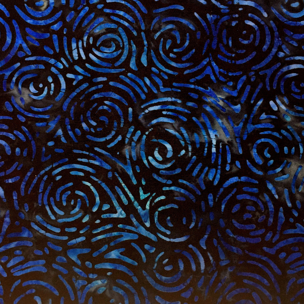 Kaufman Batik Fabric, By The Half Yard, AMD-22259-69 Midnight