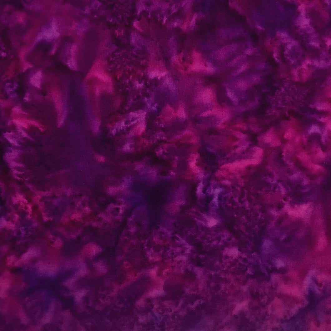 Island Batik Fabric, By The Half Yard, Boysenberry